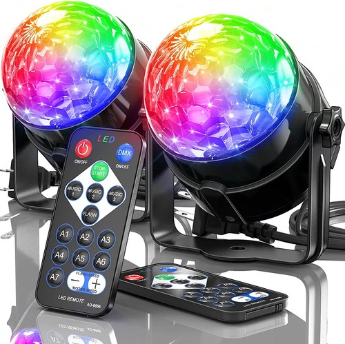 Discokugel led rgb - 2x,