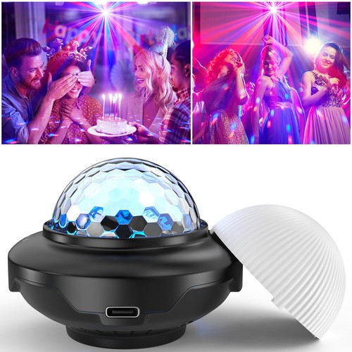 Mini discokugel rgb led - mini,