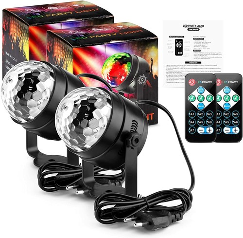 2stk led discokugel - 2stk,