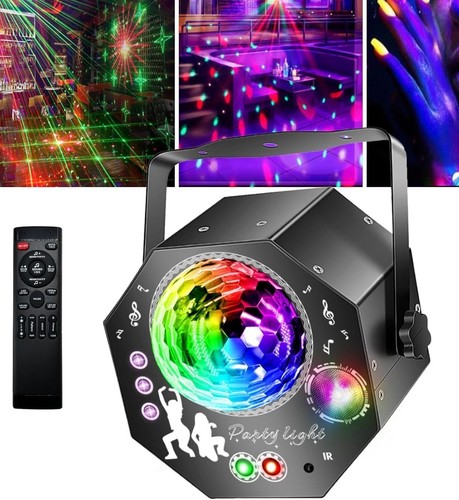 Discokugel mit motor - 4-in-1,