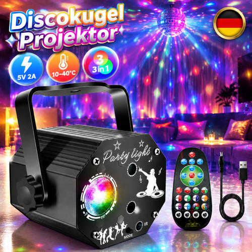 Rgb discokugel lichteffekt led - rgb,
